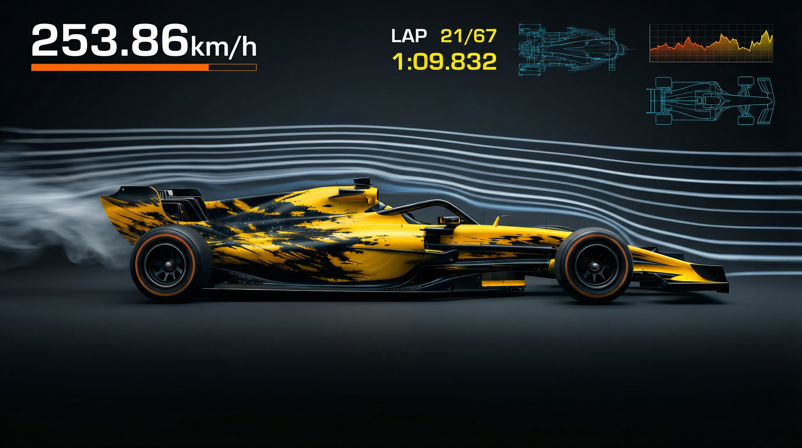 F1 2026 Car with Ultra Fluid Wind Tunnel Aerodynamic Analysis